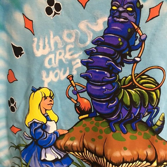 NEW 2009 Grateful Dead Alice In Wonderland Who Are You Medium T Shirt  Box LB1 - Picture 3 of 9